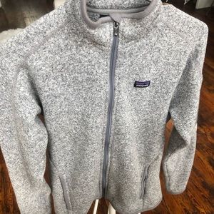Patagonia fleece Jacket (Grey/White)